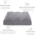 thumbnail image 3 of Cover for Premium Microbead Bed Pillow, Medium Extra Smooth, Silk-like Anti Aging Cover, Cooling Dark Grey, 3 of 3