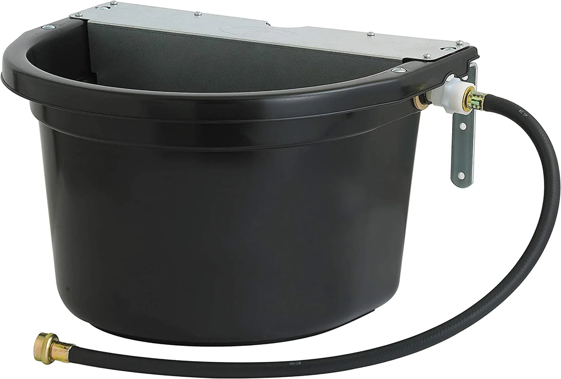 Little Giant DuraMate Automatic Waterer w/Metal Cover 4 Gal Black