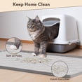 thumbnail image 2 of Alfombrilla de silicona para gatos Garoopion, grande, 86 x 56 cm, impermeable, gris, 2 of 7