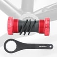 thumbnail image 3 of Carcasa de pedalier de bicicleta de montaña 68 / 73MM BB Rodamientos de bielas rojo Sunnimix Soporte inferior de bicicletas, 3 of 8