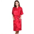 thumbnail image 2 of Dengjunhu Women's Floral Lace Robe Long Sleeves Dressing Gown Bathrobe Bride Robe Nightwear, 2 of 7