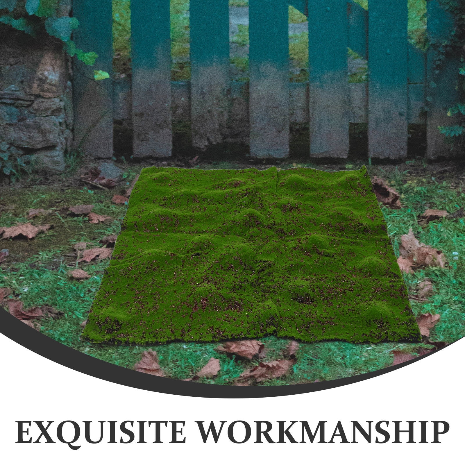 OUNONA Realistic Artificial Moss Carpet Mat for Weddings, Events, Home Decor, Faux Greenery Rug for Indoor and Outdoor Use