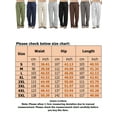 thumbnail image 2 of HIMONE Linen Pants for Men Yoga Beach Pajamas Jogger Drawstring Elastic Waist Pockets Plus Size Trousers, 2 of 6