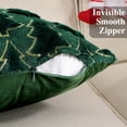thumbnail image 4 of Christmas Pillows, Yamaziot Christmas Throw Pillows, 2Pack Christmas Tree Decorative Pillows Plush Sofa Cushion for Couch Xmas Home Decor, 18" x 18", Green, 4 of 7