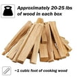 thumbnail image 4 of Carolina Cookwood Pizza Oven Wood 12 Inch Naturally Cured White Oak Splits Cooking Wood for Free Standing Ovens 1650 Cubic Inches (Cherry), 4 of 6