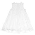 thumbnail image 3 of Girls Party Dress Sleeveless Tulle Tutu Dress Elegant Toddler Flower Girl Wedding Dress for Kids, Ivory, Sizes 4-5Y, 3 of 7