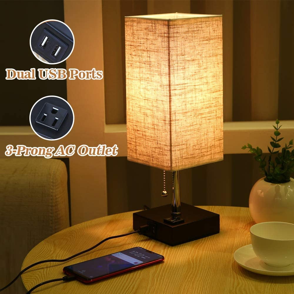table lamp with outlet and usb