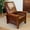 Brown, variant on Crafters and Weavers Arts and Crafts Leather Morris Chair in Reddish Brown