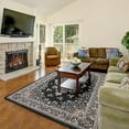 thumbnail image 3 of Junovo Soft Vintage Rug Print Boho Rugs Area Rug for Living Room,5'x7'Black, 3 of 7