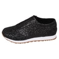 thumbnail image 1 of Heiheiup Sequined Rhinestone Elastic Casual Shoes Thick Soled Fish Mouth Shoes, 1 of 9