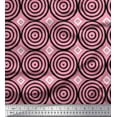 thumbnail image 1 of Soimoi Rayon Fabric Diamond & Circle Block Print Fabric by Yard 56 Inch Wide, 1 of 2