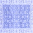 thumbnail image 1 of Ahgly Company Indoor Square Oriental Blue Traditional Area Rugs, 6' Square, 1 of 4