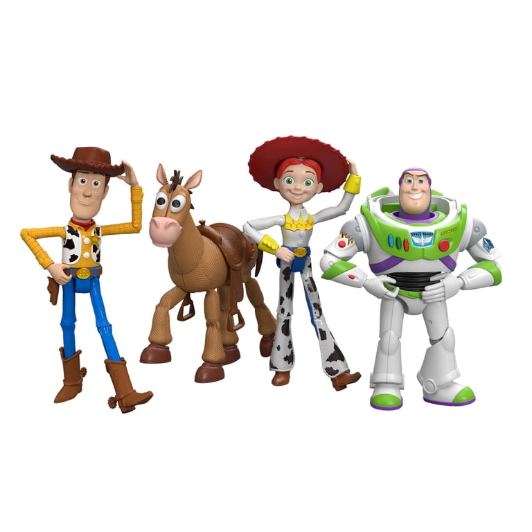 Disney and Pixar Toy Story Woody, Jessie, Bullseye, & Buzz 7 Inch