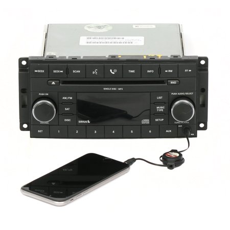 2008 Dodge Charger AM FM Radio mp3 Single CD Receiver w Aux & XM P05064420AE RES -