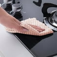 thumbnail image 4 of sweethay Paño de cocina, sartén absorbente, vajilla, trapo de de fibra superfina, toalla de baño, accesorios de limpieza colgantes Suministros de limpieza para el hogar Carne rosa 5 piezas, 4 of 6