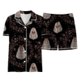 thumbnail image 4 of 8-9 Years Tween Halloween Pajama Set Long Sleeve Pants Sleepwear Outfits Pajamas Set For Girls Girls Matching Pajama Sets With Prints, 4 of 6
