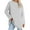 Gray, variant on Chbgutlmr Long Sleeve Shirts for Women Loose Casual Crewneck Basic Tops Drop Shoulder Solid Color Blouses