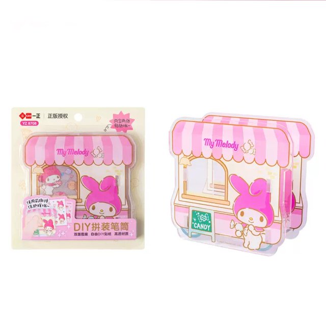Caja de almacenamiento de dibujos animados de Sanrios, Hello Kitty, Cinnamoroll, Kuromi, Kawaii, bonito, portalápices, regalo para niños