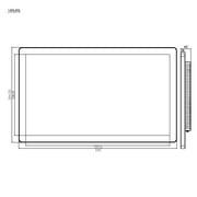 GreenTouch 27 Inch Multi PCAP Touch Screen Monitor LCD Display 1920 * 1080 HD - HDMI/VGA/DVI Input