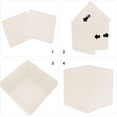 thumbnail image 2 of Juego de 4 cajas de almacenamiento plegables de tela con asas, cubos de almacenamiento y cajón organizador de tela para armario y juguetes., 2 of 5
