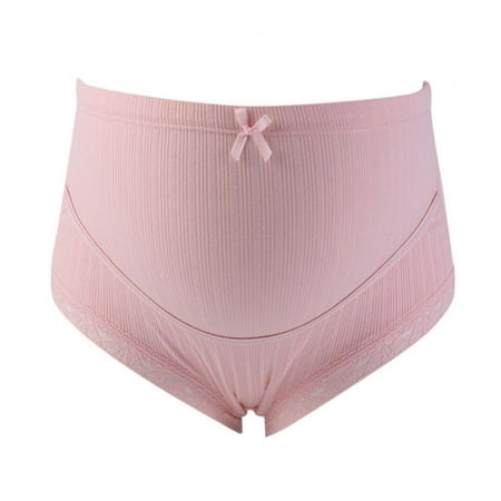 

Maternity Panties Pregnant Briefs Women Briefs Cotton Panties High Waist Panties Ribbed Bow Panties Postpartum Belly Support Briefs Adjustable Waist Belt Panties
