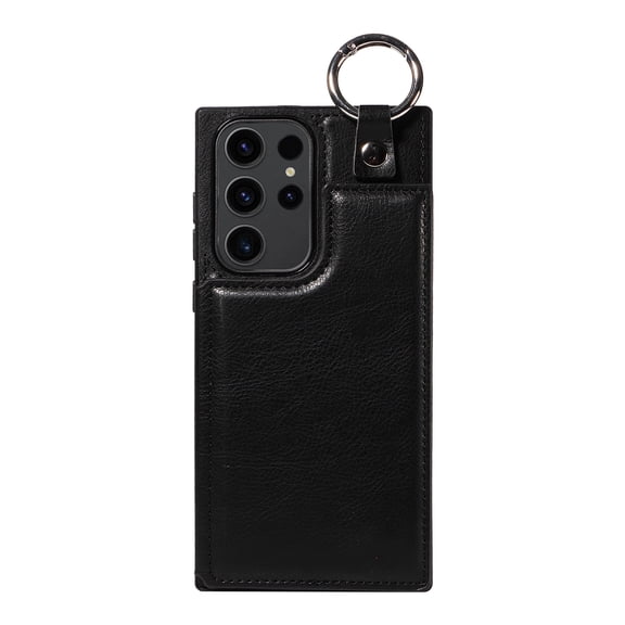 Decase Wallet Case for Samsung Galaxy A32 5G,Premium PU Leather Back Card Slots Kickstand Minimalist Shockproof Slim Phone Cover with Magnetic Closure & Hand Ring,for Samsung A32 5G,black