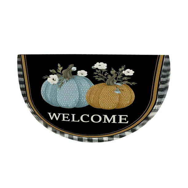 Felpudo decorativo de otoño de 15,8 x 23,6 pulgadas para puerta de entrada, resistente a la suciedad y al desgaste.