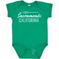 thumbnail image 3 of Inktastic From Sacramento California in White Distressed Text Boys or Girls Baby Bodysuit, 3 of 5