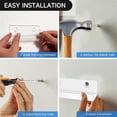 thumbnail image 5 of 12PCS Vinyl Record Shelf Wall Mount 4 Inch Clear Acrylic Album Record Holder Display Floating Shelves Wall Monut, 5 of 5