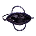 thumbnail image 4 of Abelardo De Moda Tropez Bag- Black/Violet Top Leather Handle Leather Bag, 4 of 5