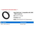 thumbnail image 2 of Input Shaft Seal - Compatible with 2000 - 2002 Lincoln LS 2001, 2 of 2