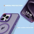 thumbnail image 5 of Compatible for iPhone 11 Phone Case Translucent  iPhone 11 Case 6.1" [Great Grip Feeling][Compatible for Mag-Safe], Purple, 5 of 7