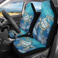 thumbnail image 2 of FUIALDOLG Elastic Vehicle Seat Covers for SUV, Non-Slip Stretch Front Seat Cover Polyester 2 Pack, Sea Turtle Print, 2 of 10