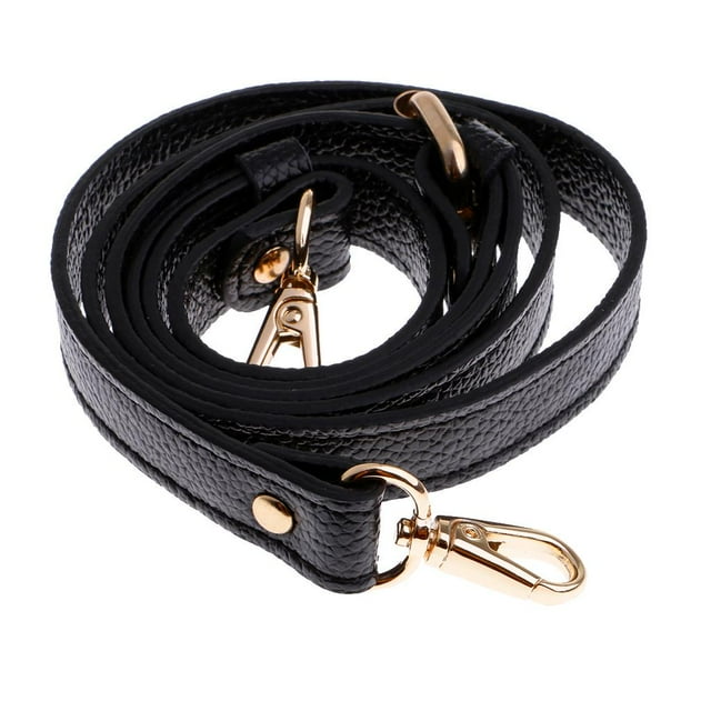 Correa de hombro ajustable Hugo Cuero real Negro