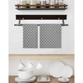 thumbnail image 3 of Modern Geometric Grey Kitchen Dish Towels for Drying Dishes Set of 3, Abstract Classic Moroccan Minimalist Waffle Weave Microfiber Hand Tea Bathroom Towels Quick Dry & Absorbent Towel 15.7x23.6, 3 of 7