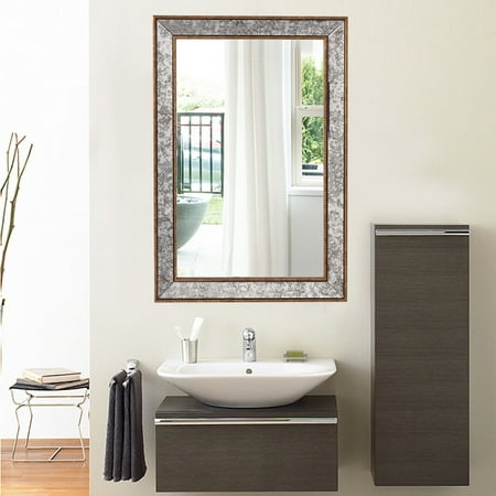 Costway 36 Wall Mirror Beveled Rectangle Vanity Bathroom Furniture Costway 36 Wall Mirror Beveled Rectangle Vanity Bathroom Furniture Decor W Wide Edge