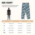 thumbnail image 2 of Salouo Forest Rabbit Print Women's Pajama Pants Casual Loose Sweatpants PJs Flowy Pants Drawstring Palazzo for Women Wide Leg Pants Lounge Pajama -Medium, 2 of 8