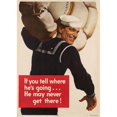 thumbnail image 2 of John Philip Falter 18x24 Black Ornate Framed Double Matted Museum Art Print Titled: If You Tell Where He's Going He May Never Get There! (1943), 2 of 5