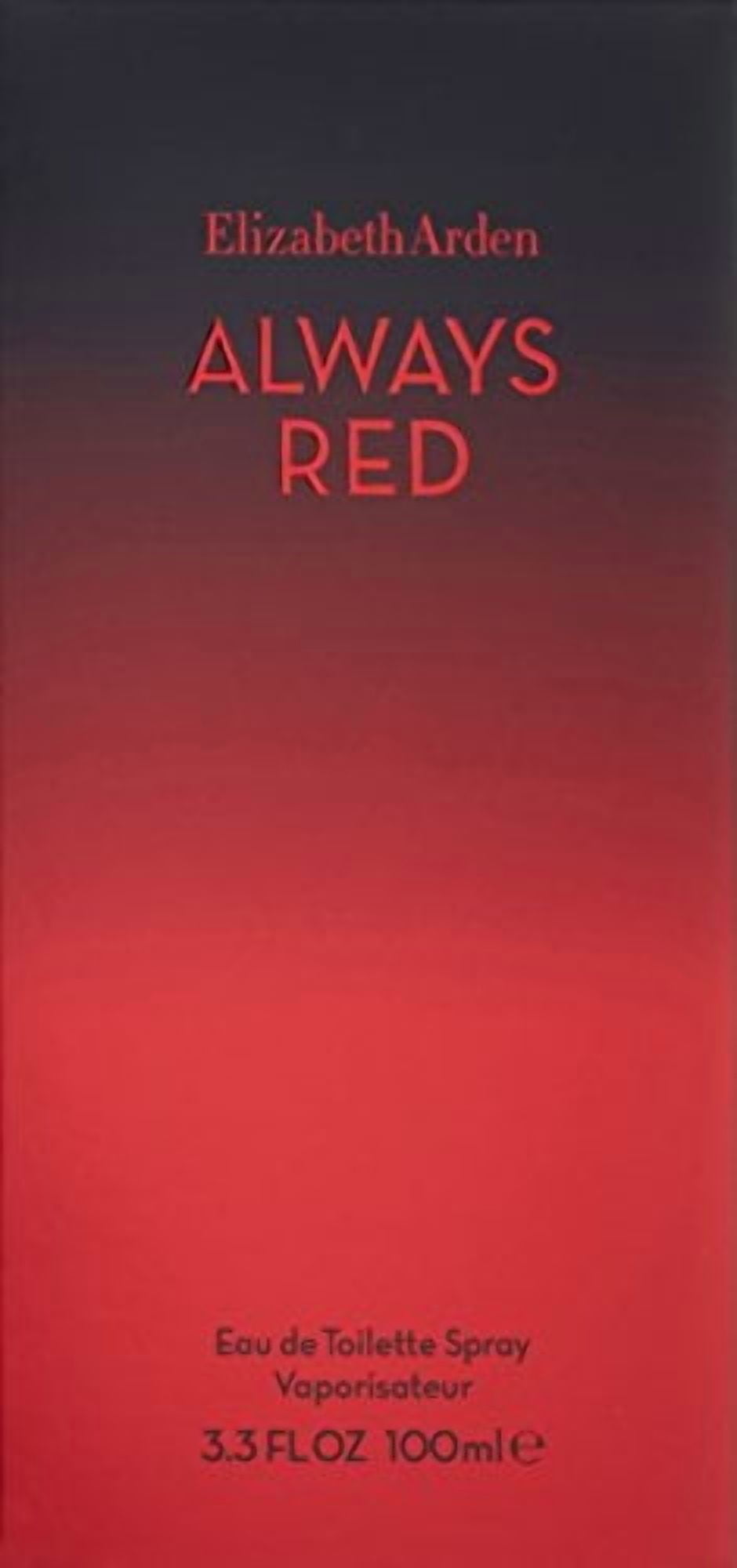 Elizabeth Arden Always Red Eau De Toilette Spray, Perfume For Women, 3.4 Oz