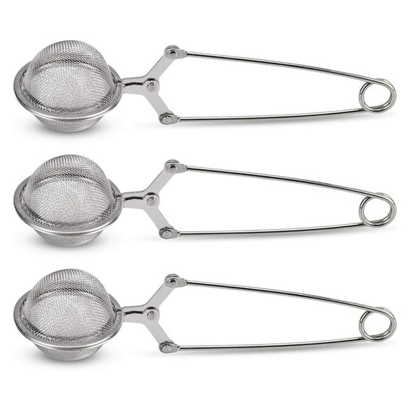 Tea Strainer, 3 Pack Premium Stainless Steel Tea Strainer with Handle for Loose Leaf Tea Fine Mesh Tea Balls Filter