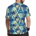 thumbnail image 2 of Wukai Hawaiian Style Print Men's Short-Sleeved Mesh T-Shirt,Quick-Dry Short Sleeve Workout T-Shirt-, 2 of 8