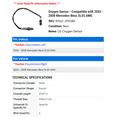 thumbnail image 2 of Oxygen Sensor - Compatible with 2003 - 2008 Mercedes-Benz SL55 AMG 2004 2005 2006 2007, 2 of 2