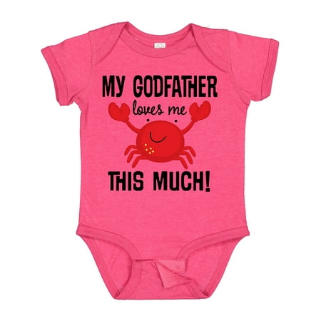 

Inktastic My Godfather Loves Me Godchild Gift Baby Boy or Baby Girl Bodysuit