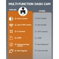 thumbnail image 3 of HUPEJOS Dash Cam 4 Channel, 360° Car Camera with 64GB Card, Voice Control, 2K/1080P Mini Dashcam for Car Front and Rear Inside, 8 IR Night Vision, WiFi & APP Supported, Parking Mode, 3.16" IPS Screen, 3 of 14