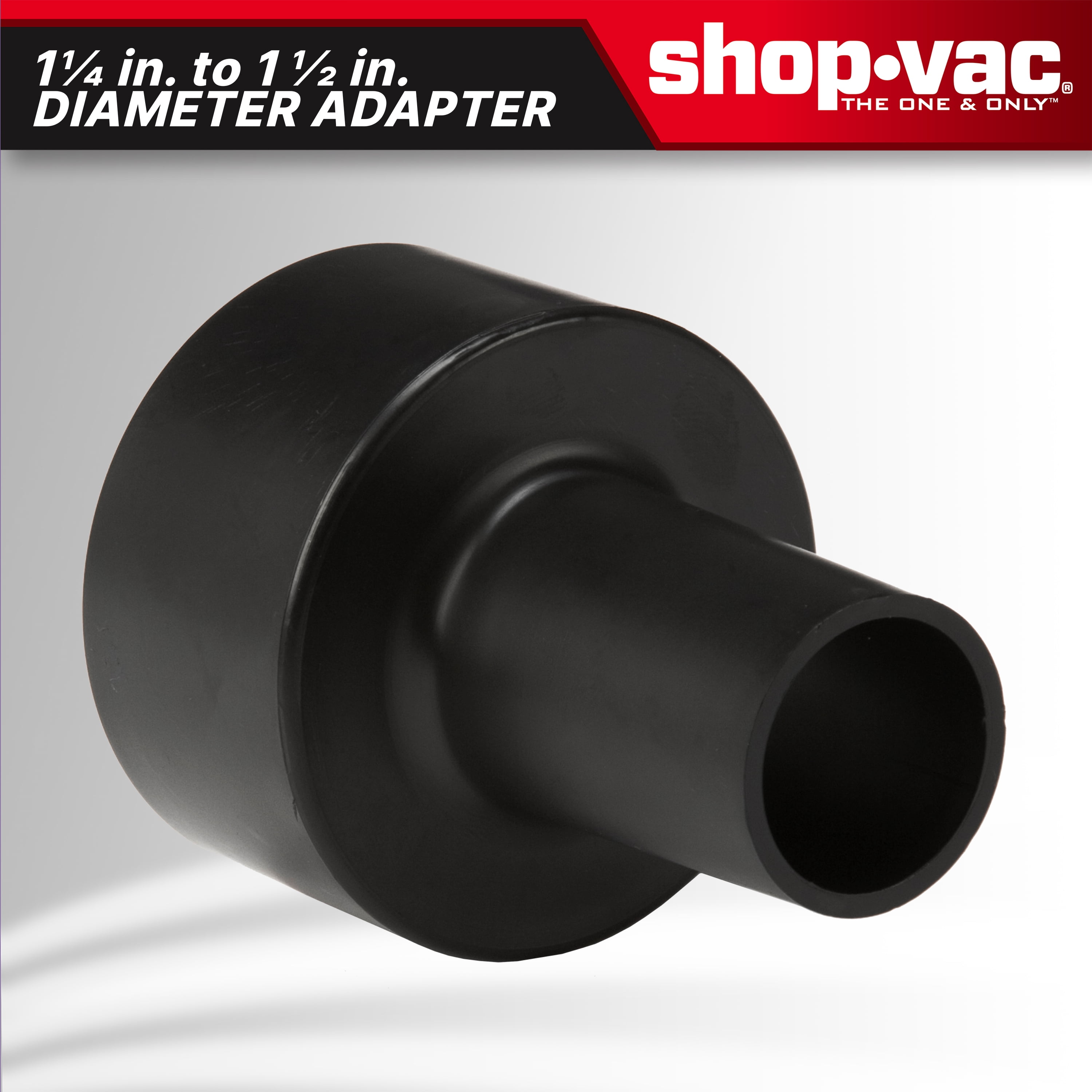 AC Drain Line Cleaner Attachment For Wet Vacs - Unclog & Clean AC Condensate Lines (Fits 1.25" To 2.5" Hoses)