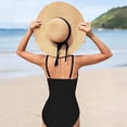 thumbnail image 4 of Toddler Teen Girl's One Piece Swimsuits Color Block Cutout One Shoulder Bathing Suit with Mesh Cover Up 1 Piece Swimsuit Swimwear 7-16T, 4 of 4
