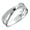 silver, variant on Filled Ring Cubic Zircon Jewelry Women Wedding Party Ring X Shape Ring Sz 6-11/-rose gold-6