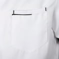 thumbnail image 6 of Yartina Unisex Men Women Short Sleeve Chef Jacket Cooking Coats Canteen Hotel Restaurant Work Uniform White 4XL, 6 of 7