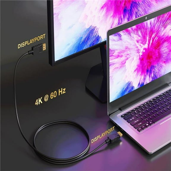 Sanoxy SNX-CBLR-DP101-1150 50 ft. Gold Plated Premium DisplayPort to DisplayPort Male to Male Cable with Latches - 24AWG