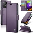 thumbnail image 1 of CaseMe Funda de Cuero para Samsung Galaxy A52 5G con Bloqueo RFID, para Samsung Galaxy A52 5G Funda para Mujer y Hombre, Tarjetero con Cierre Magnético, Funda Tipo Folio para Samsung Galaxy A52 5G, 1 of 11